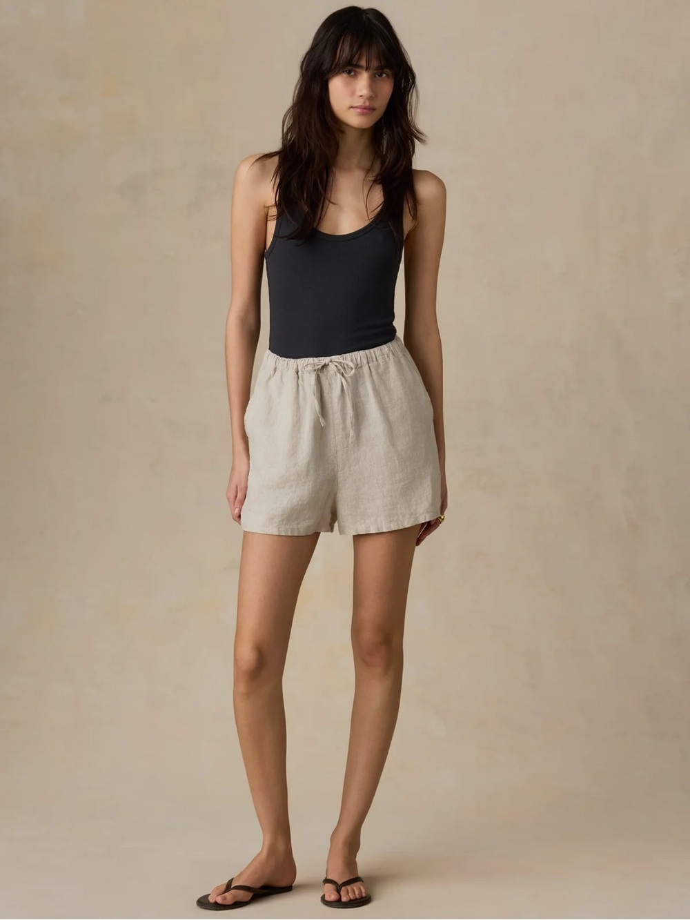 Faherty Laguna Linen Montecito Short size medium